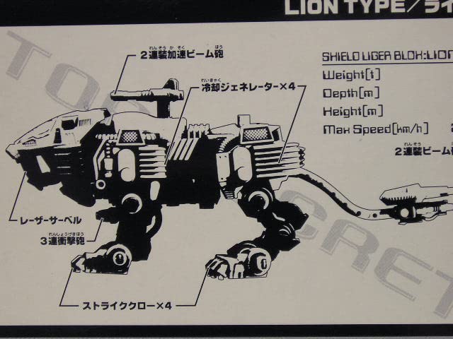 トミー 1/72 RZ-007BX シールドライガーブロックス ライオン型 トミー 1/72 RZ-007BX シールドライガーブロックス ライオン型 1